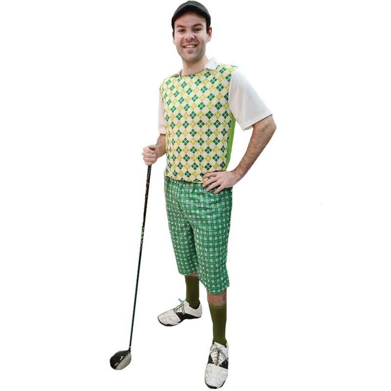 Green Golf Pro Mens Costume