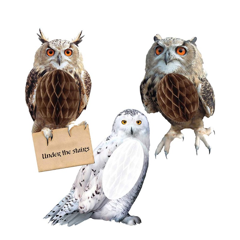 Harry Potter Hanging Honeycomb Owl Decorations Pack of 3