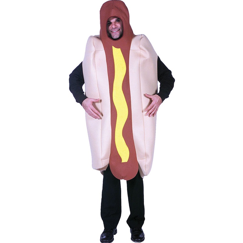 Hooded Hot Dog Adult Costume