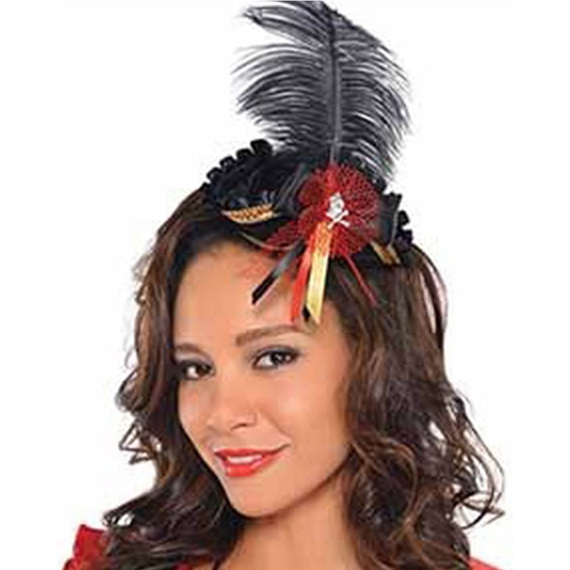 Mini Tricorn Feather Hat