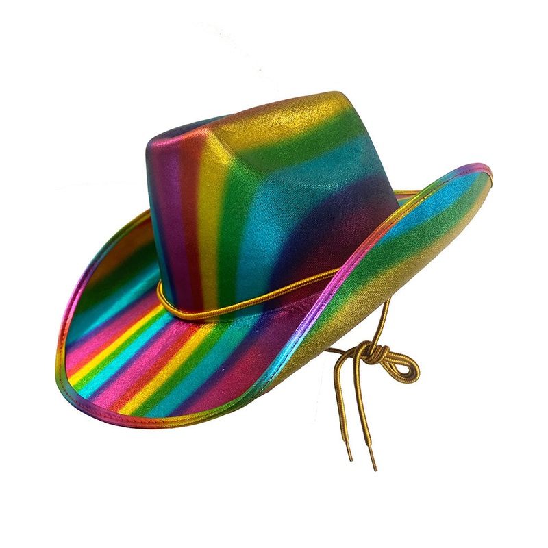 Rainbow Pride Cowboy Hat