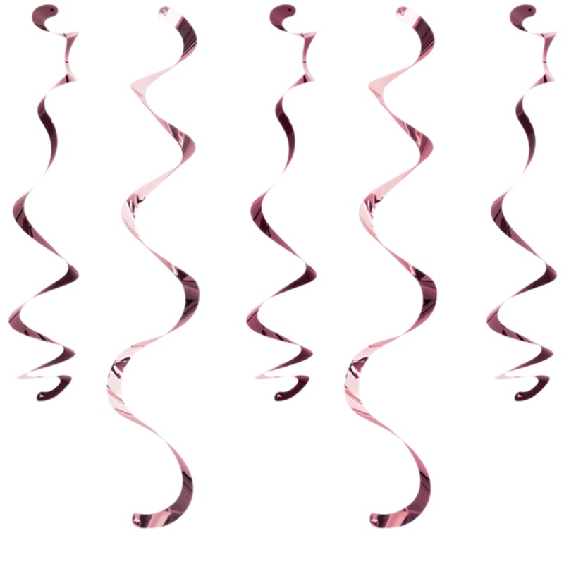 Rose All Day Dizzy Danglers Rose Gold Foil 45cm Pack of 10