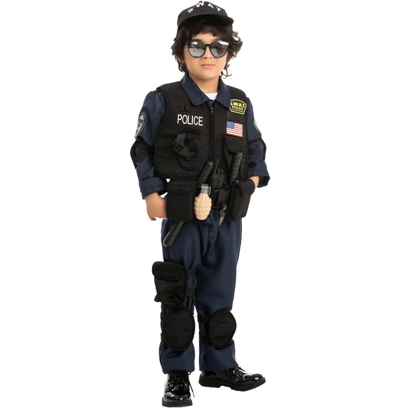 SWAT Police Officer Complete Kids Costume