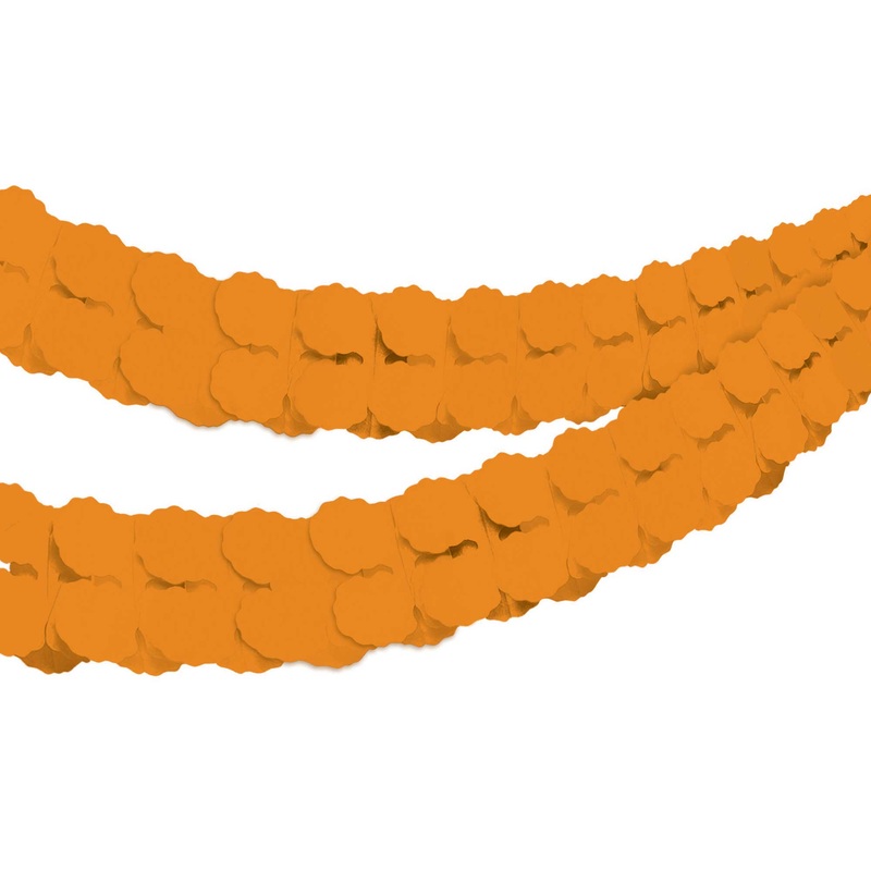 Tissue Paper Garland Orange