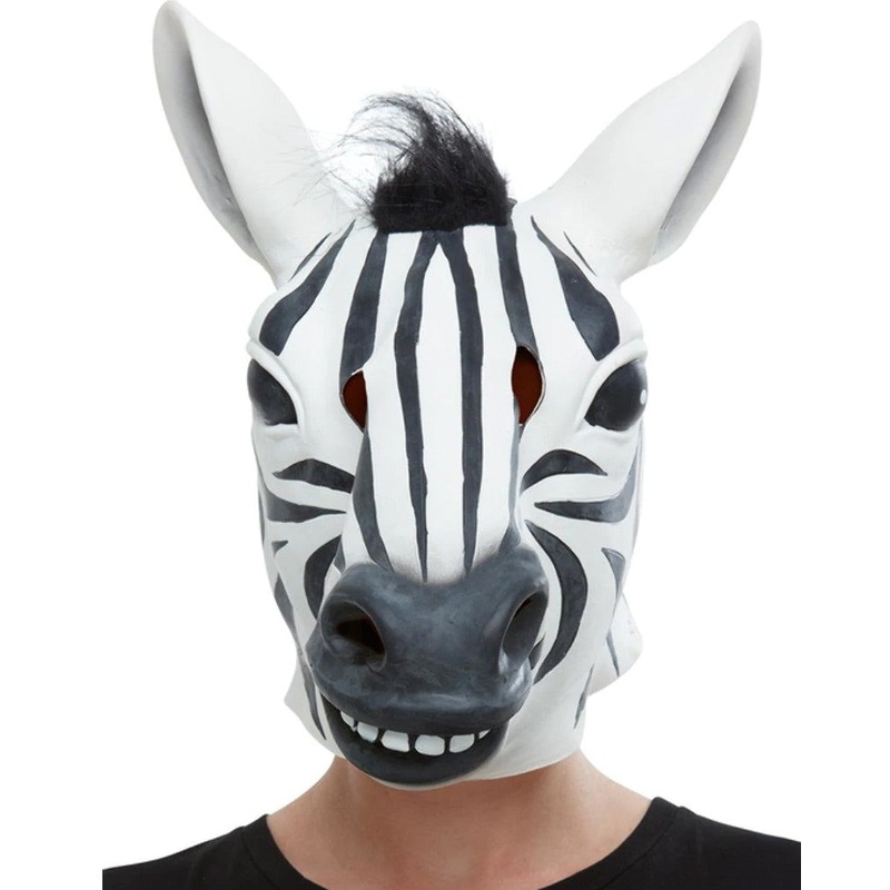 Zebra Latex Mask