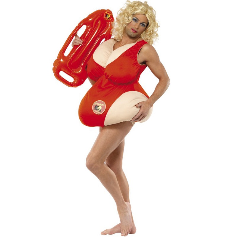 Baywatch Babe Padded Mens Costume