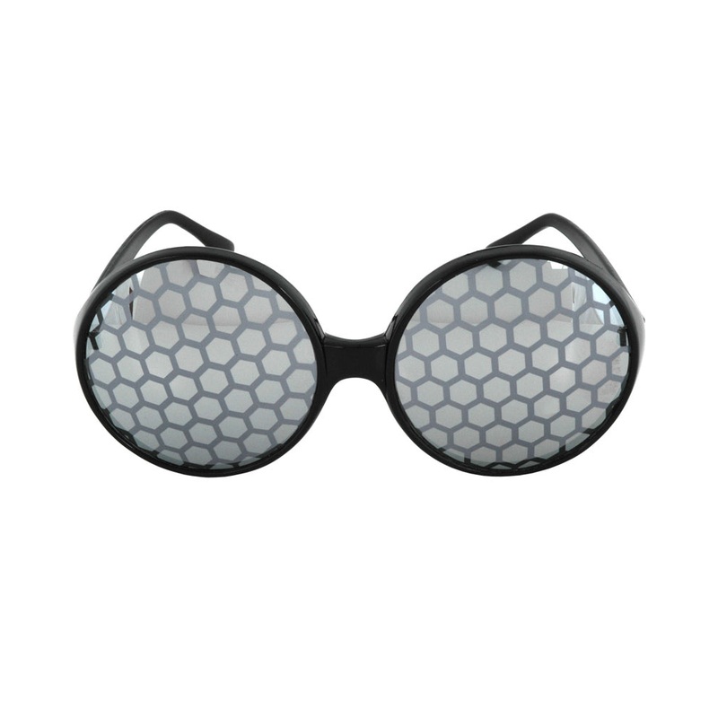 Black and Smoke Bug Eyes Deluxe Glasses