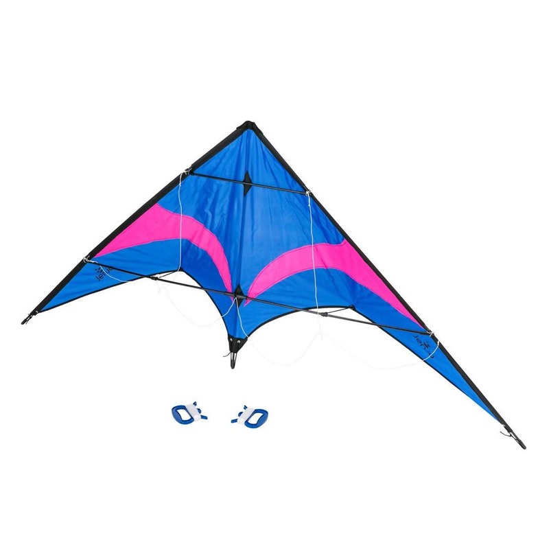 Blue and Purple Stunt Kite