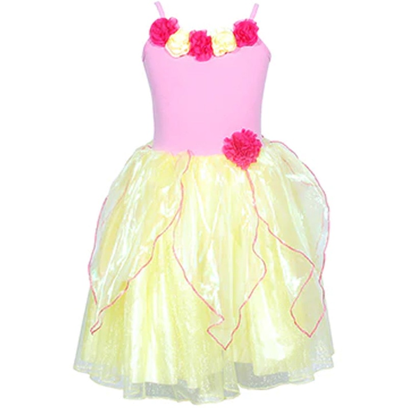 Enchanted Blossom Yellow Fairy Girls Costume