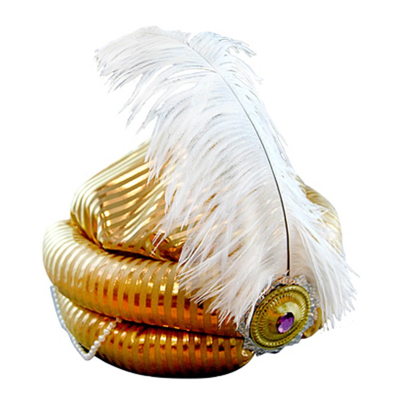Prince Turban with White Feather