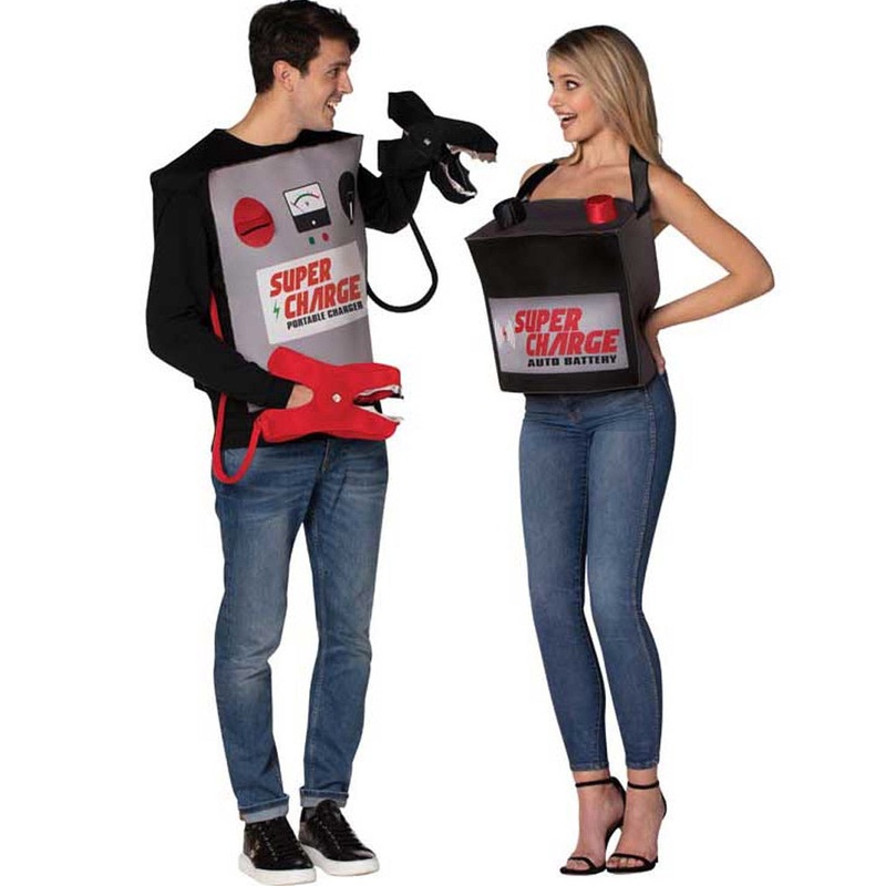 Battery Jumper Cables Couple Costume