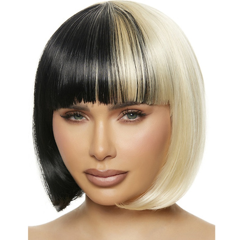 Cruel World Black and Blonde Bob Wig