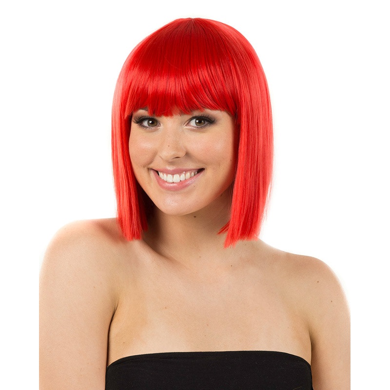Fashion Deluxe Red Bob Wig