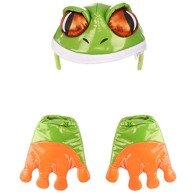 Frog Headband and Gloves Deluxe Set
