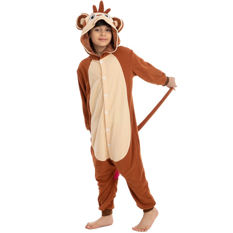 Monkey Onesie Kids Costume