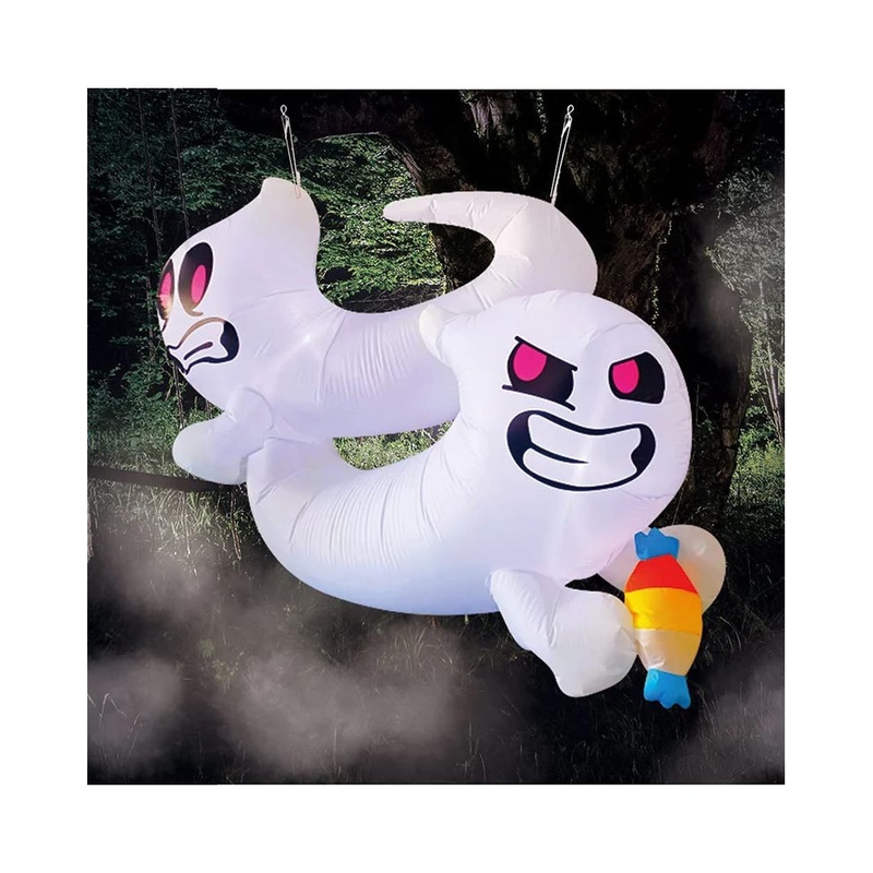 Tall Ghosts Candy Fight Lawn Inflatable 1.5m