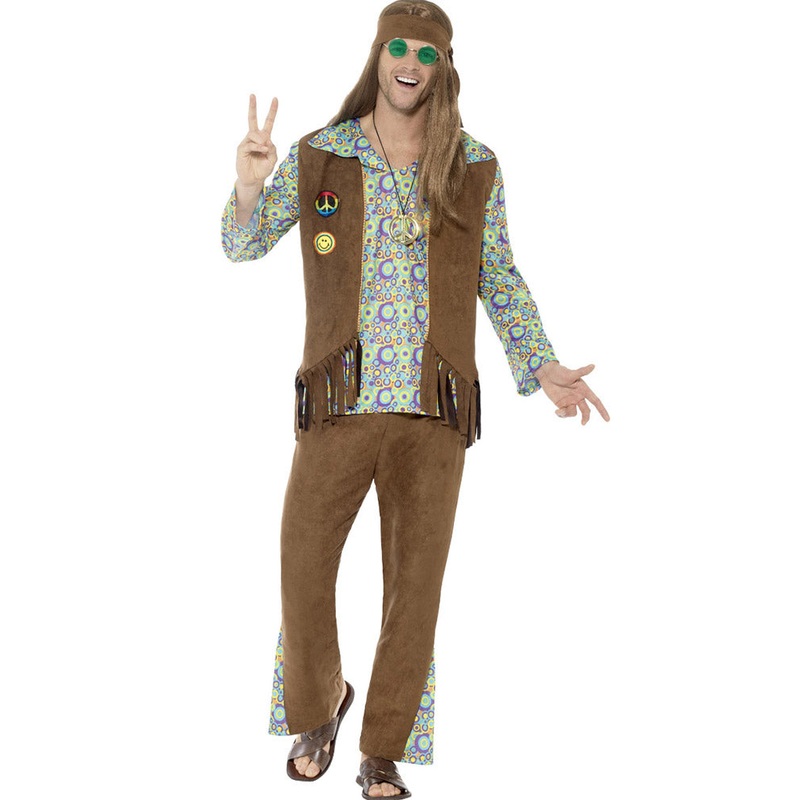 1960s Hippie Mens Costume