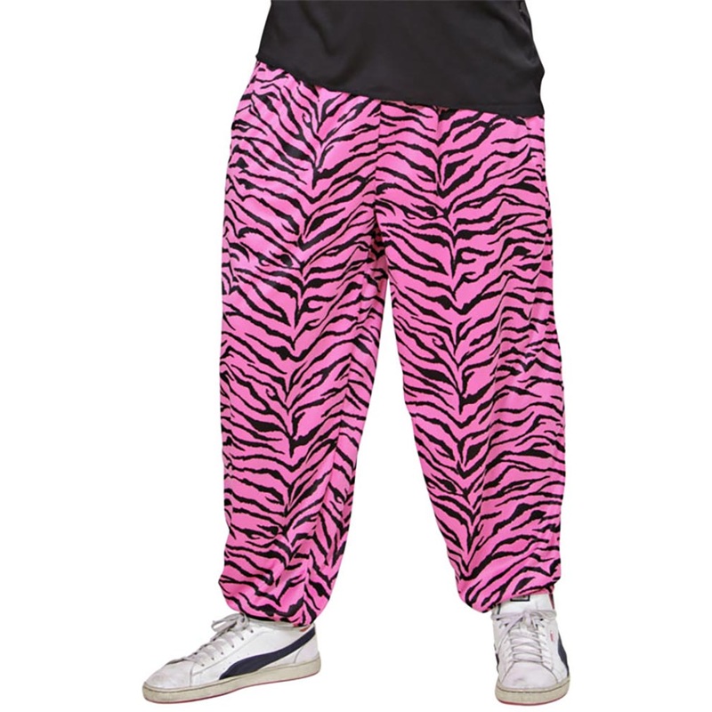 80s Pink Zebra Baggy Pants