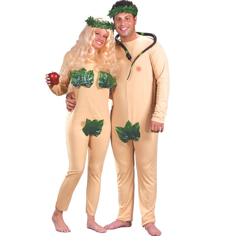 Adam and Eve Couples Adult Costume Set