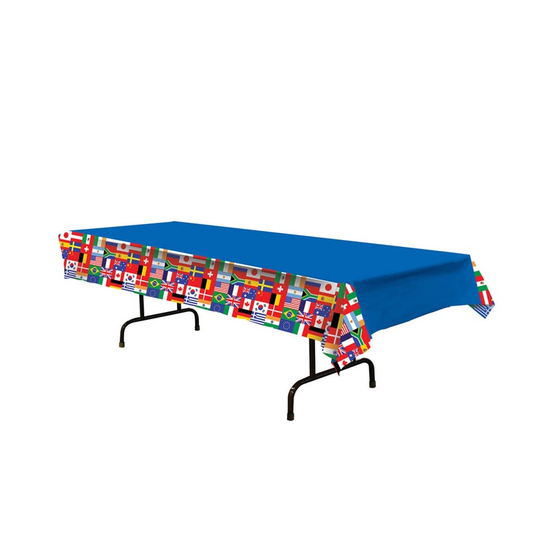 International Flags Plastic Tablecover