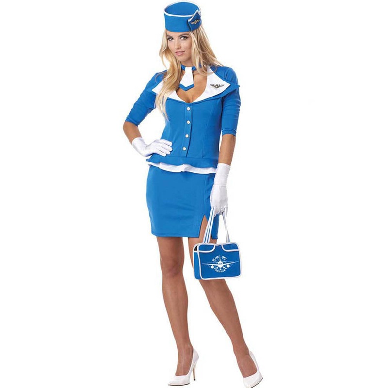 Retro Stewardess Womens Costume