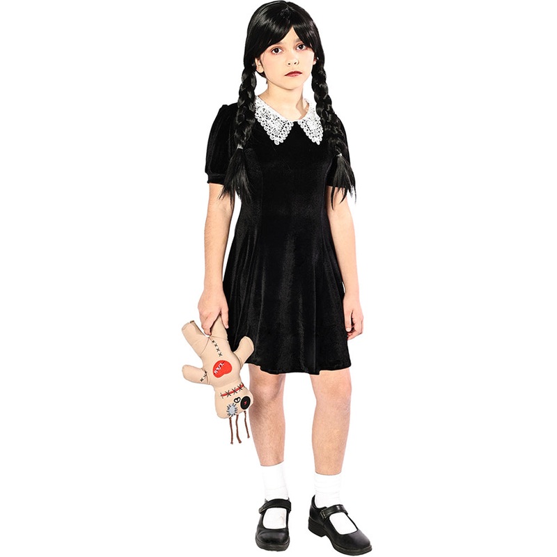 Spooky Goth Girl Deluxe Kids Costume
