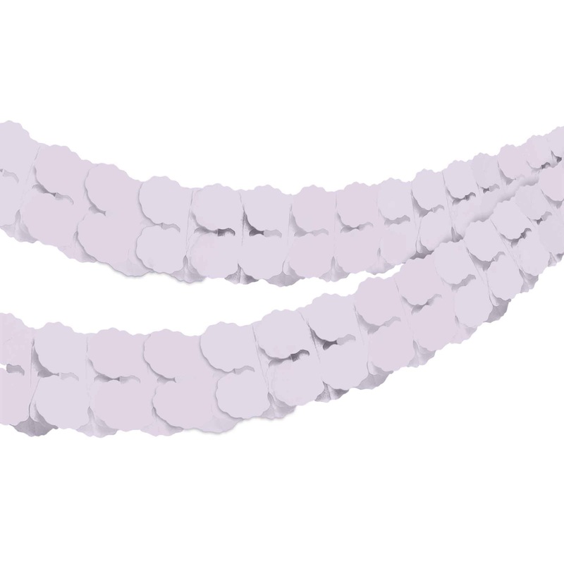 Tissue Paper Garland Pastel Lilac