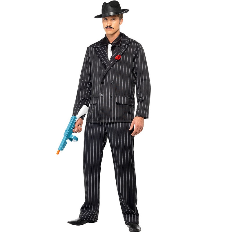 20s Zoot Suit Mafia Gangster Mens Costume