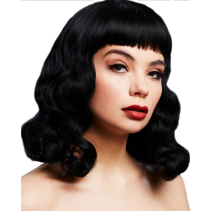 40s Fever Deluxe Bettie Short Black Wig