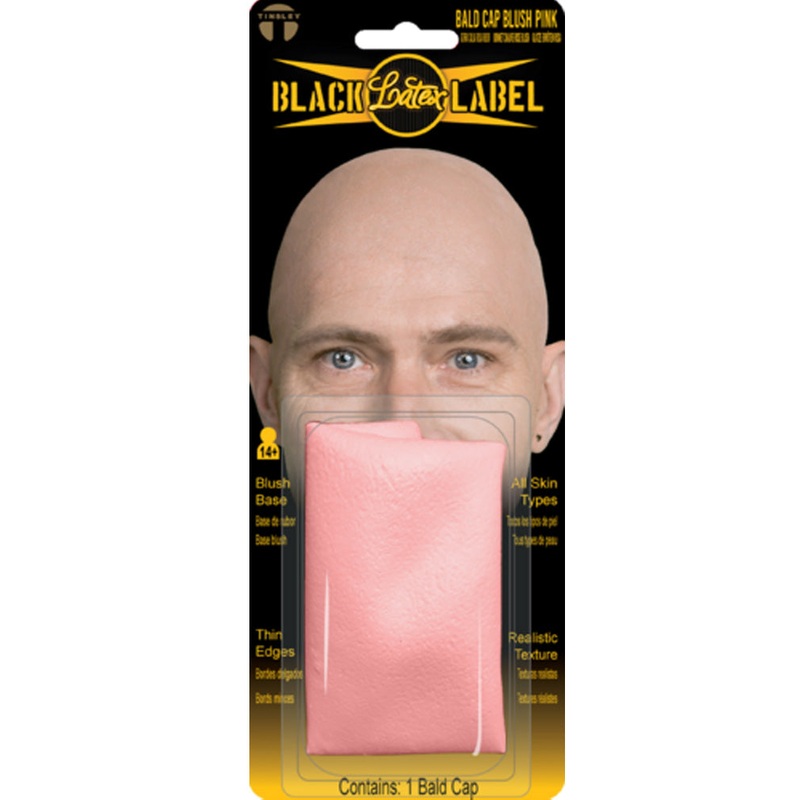 Black Label Blush Pink Bald Cap