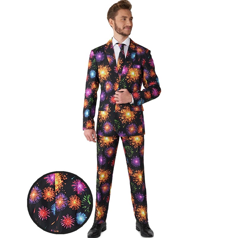 Fireworks Black Mens Suitmeister