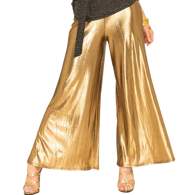 Funky Gold 70s Plus Size Womens Palazzo Pants