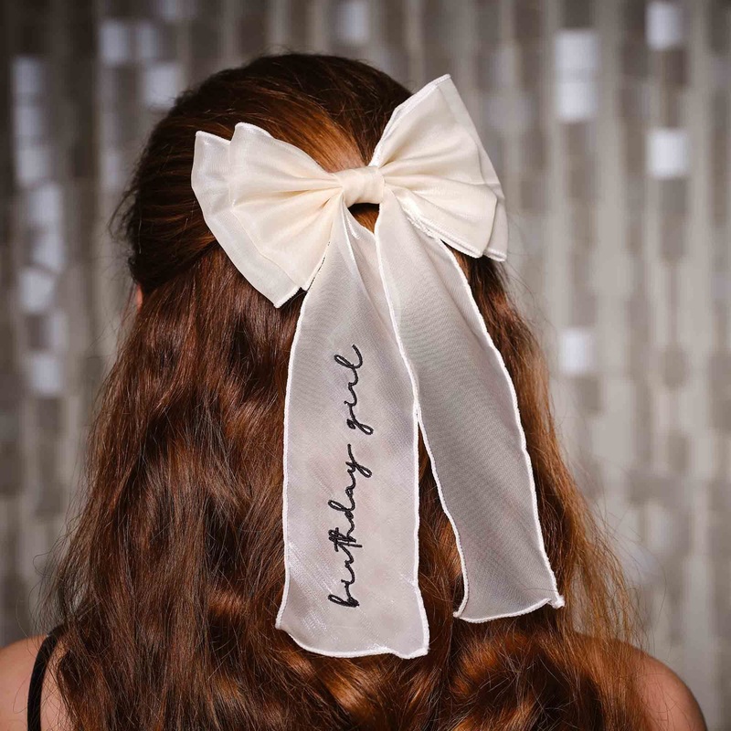 Happy Bowday Hair Bow