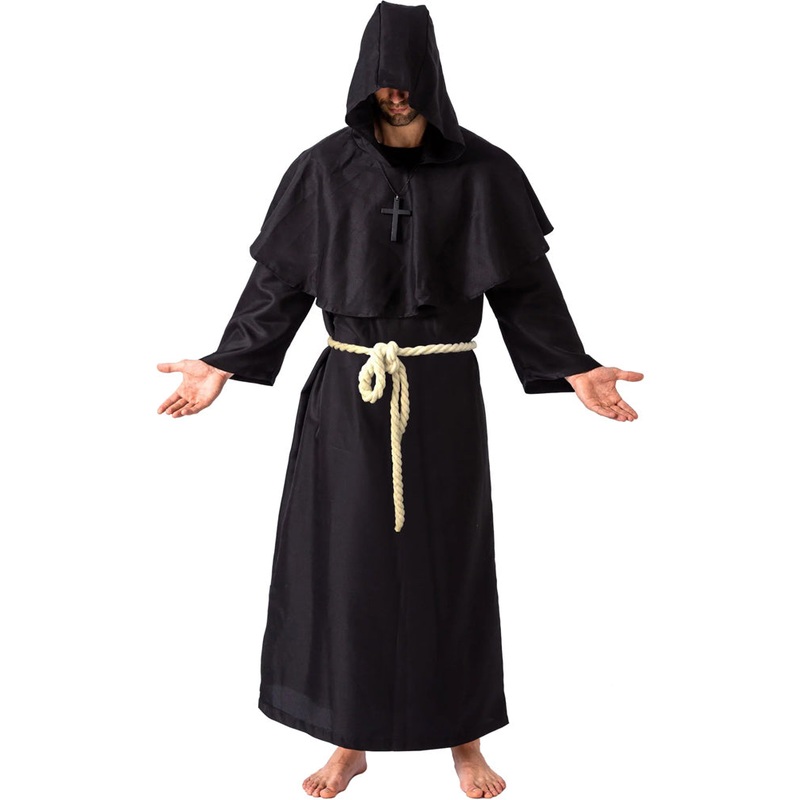 Monk Black Adult Costume