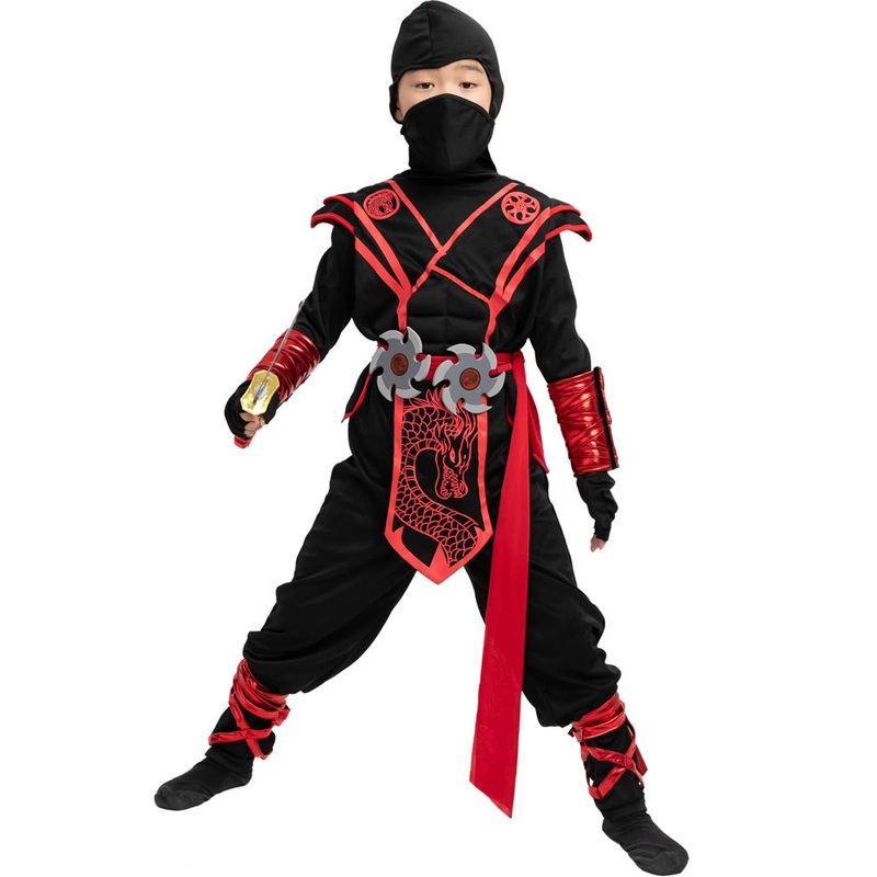 Red Dragon Ninja Toddler and Kids Costume