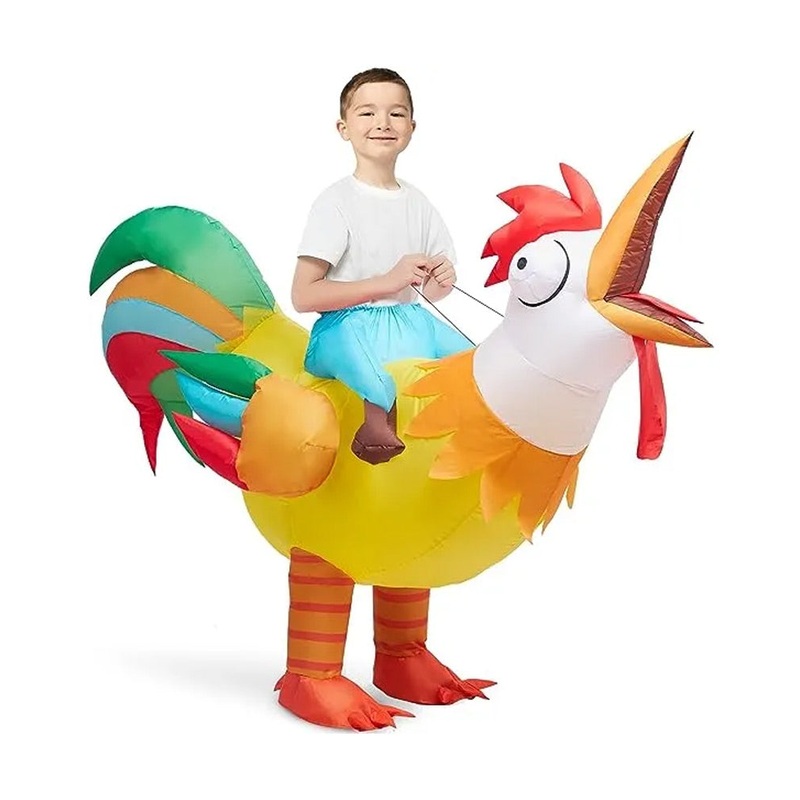 Ride On Rooster Inflatable Kids Costume