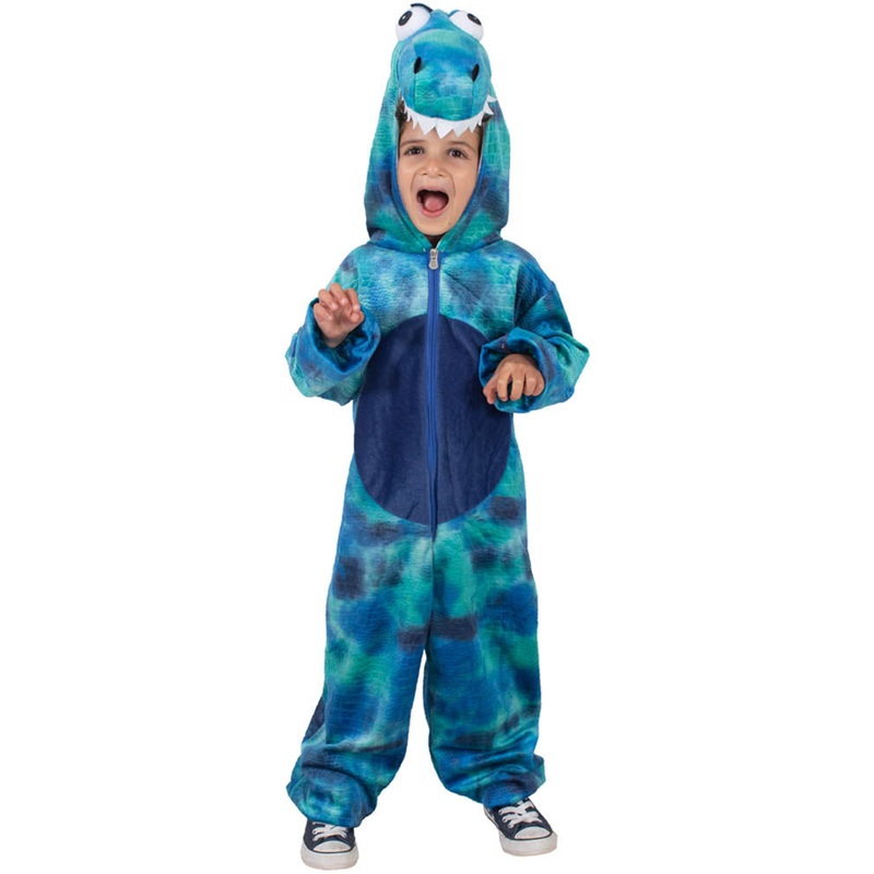 Roarin Rex Blue Dinosaur Toddler Kids Costume