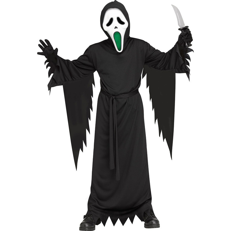 Scream Light Up Fade Mouth Ghost Face Boys Costume