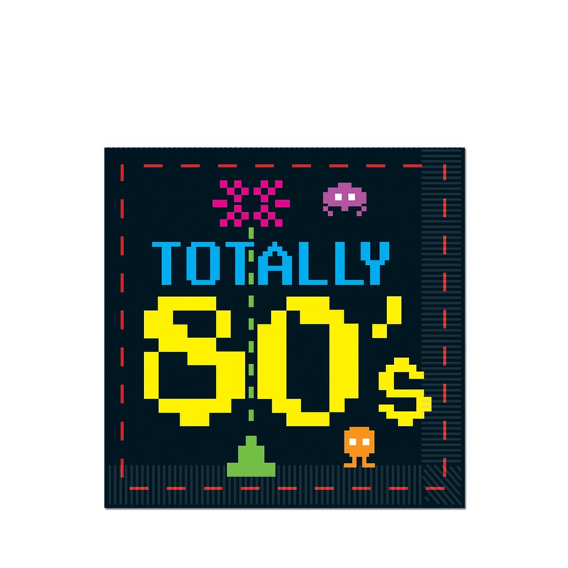Totally 80s Lunch Napkins Pack of 16