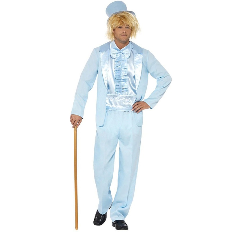 Blue 90s Stupid Tuxedo Mens Costume