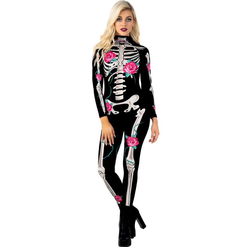 Botanical Skeleton Bodysuit Womens Costume