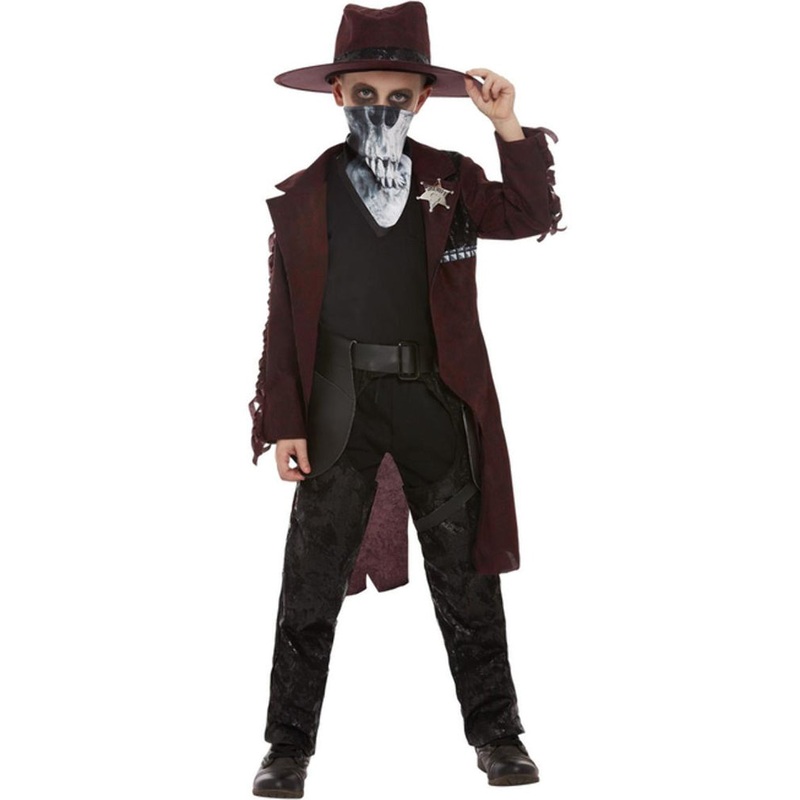 Dark Spirit Western Cowboy Deluxe Boys Costume