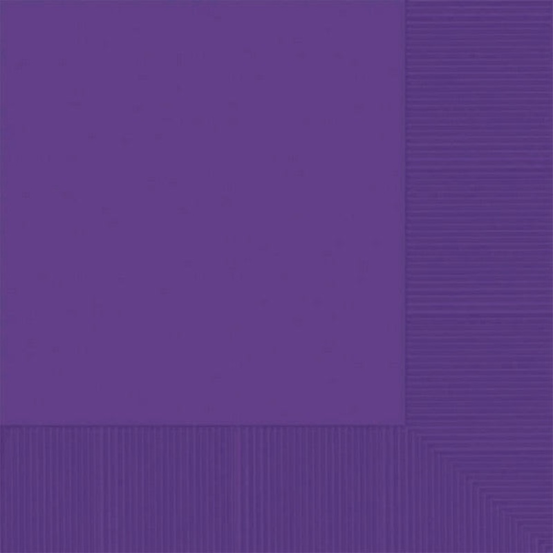 Dinner Napkins 20 Pack 2 PLY-Purple Pack of 20