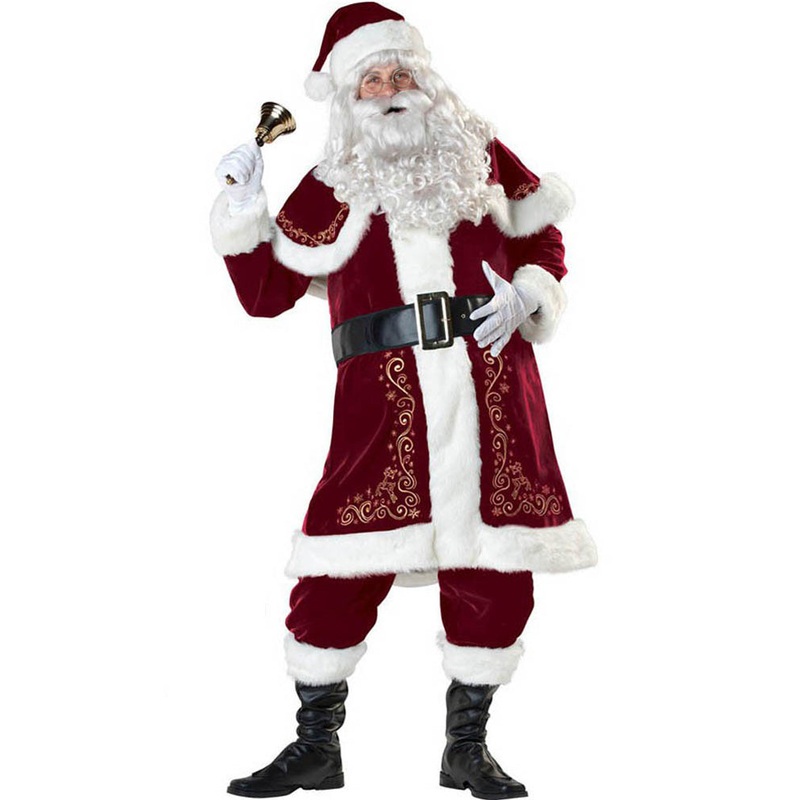 Elite Jolly Santa Mens Christmas Costume