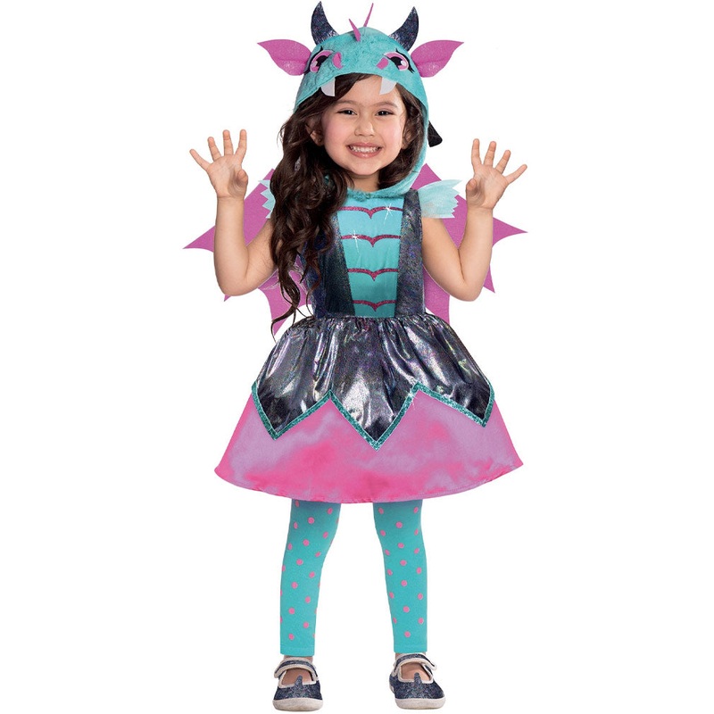 Little Mystic Dragon Girls Costume