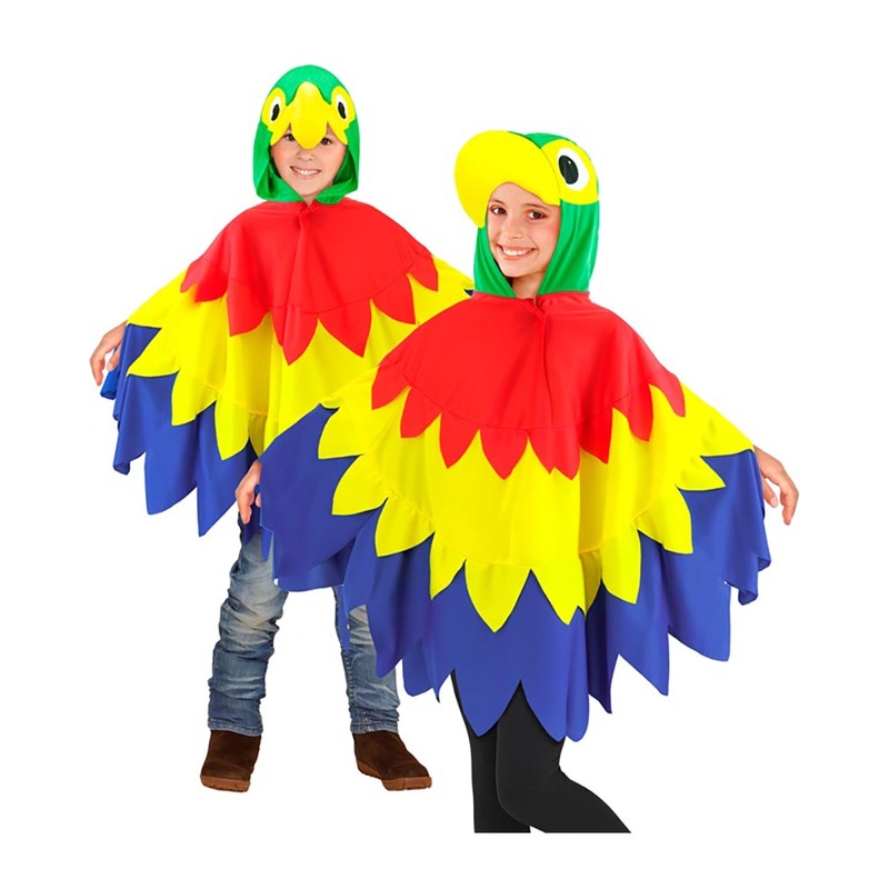 Parrot Poncho Kids Costume
