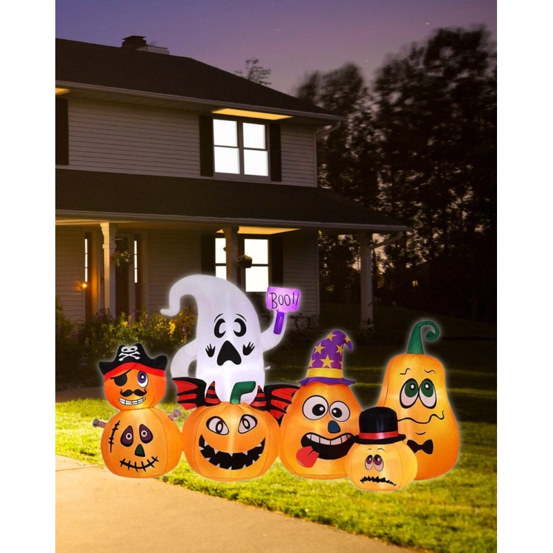 Pumpkin Family Lawn Inflatable 2.2m