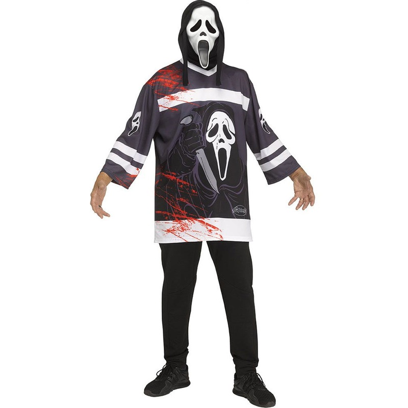 Scream Ghost Face Hockey Jersey Adult Costume