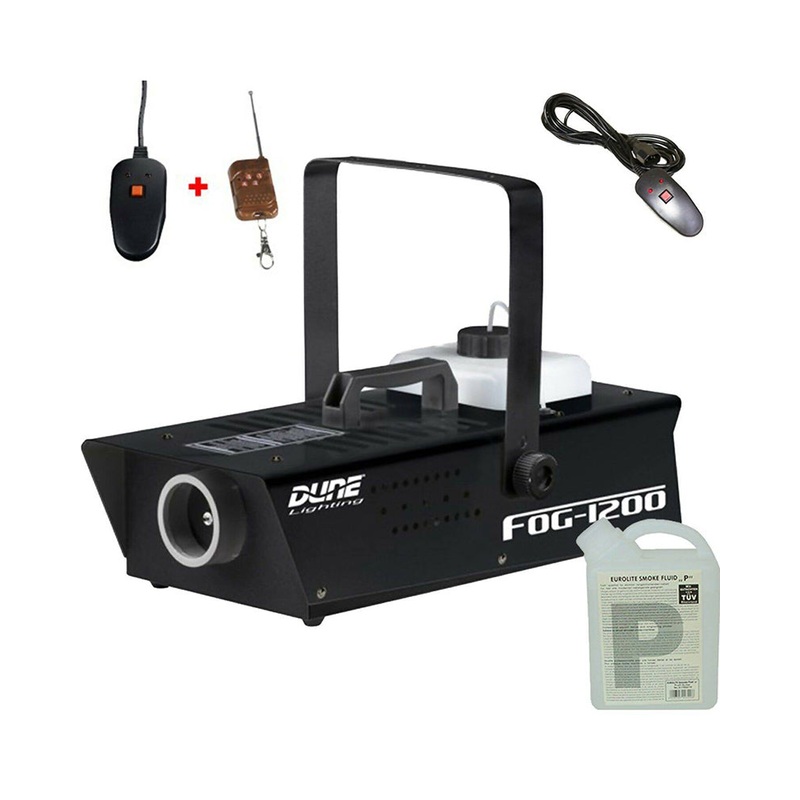 1200W Fog Machine Wire and Wireless Remote and 1L Smoke Liquid