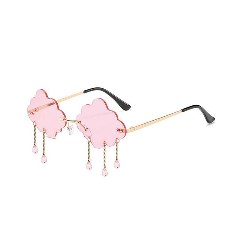 60s Pink Festive Cloud Glasses